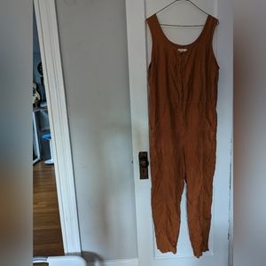 Nico Nico 100% cotton jumpsuit in rust/orange